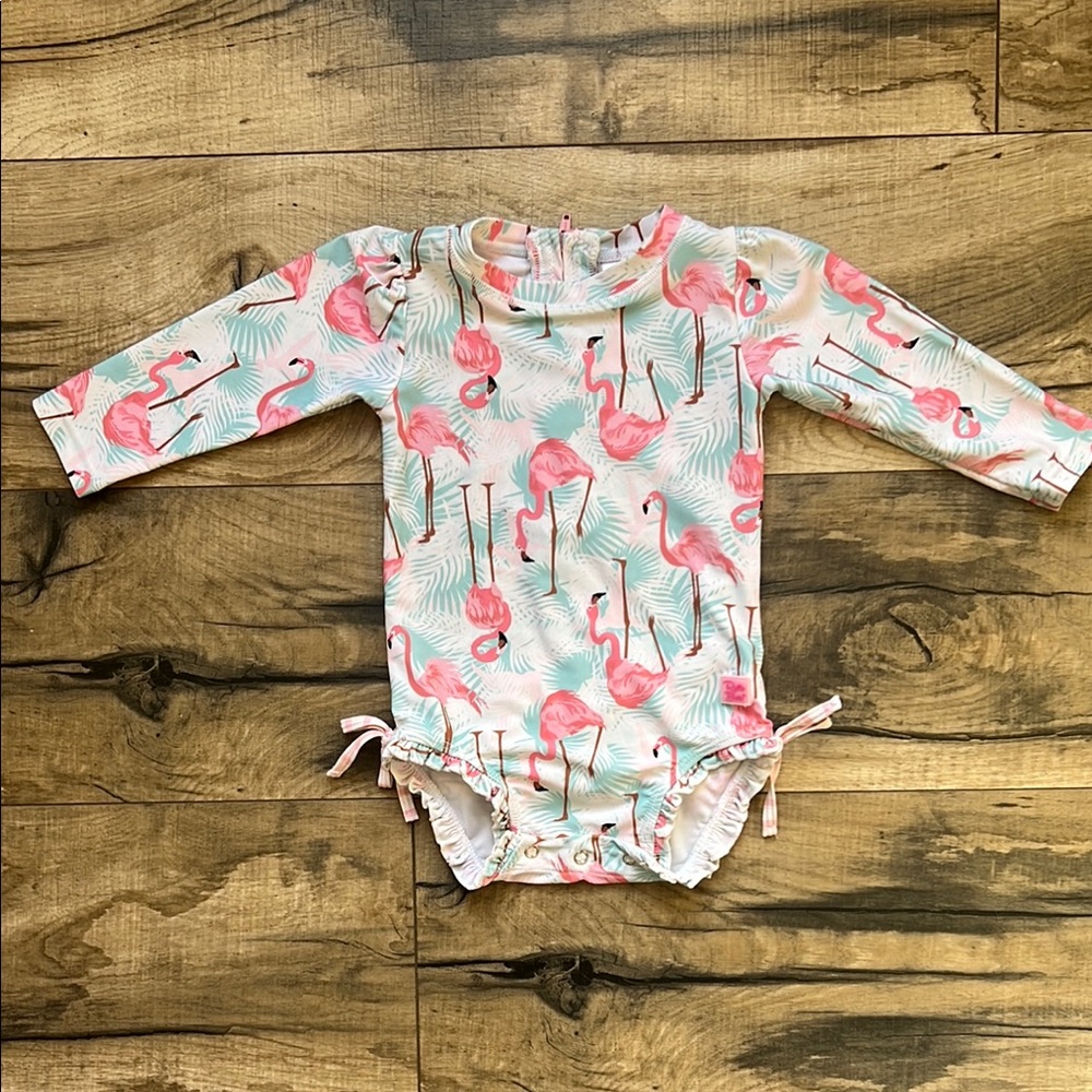 Ruffle Butts Long Sleeve One Piece Rash Guard
